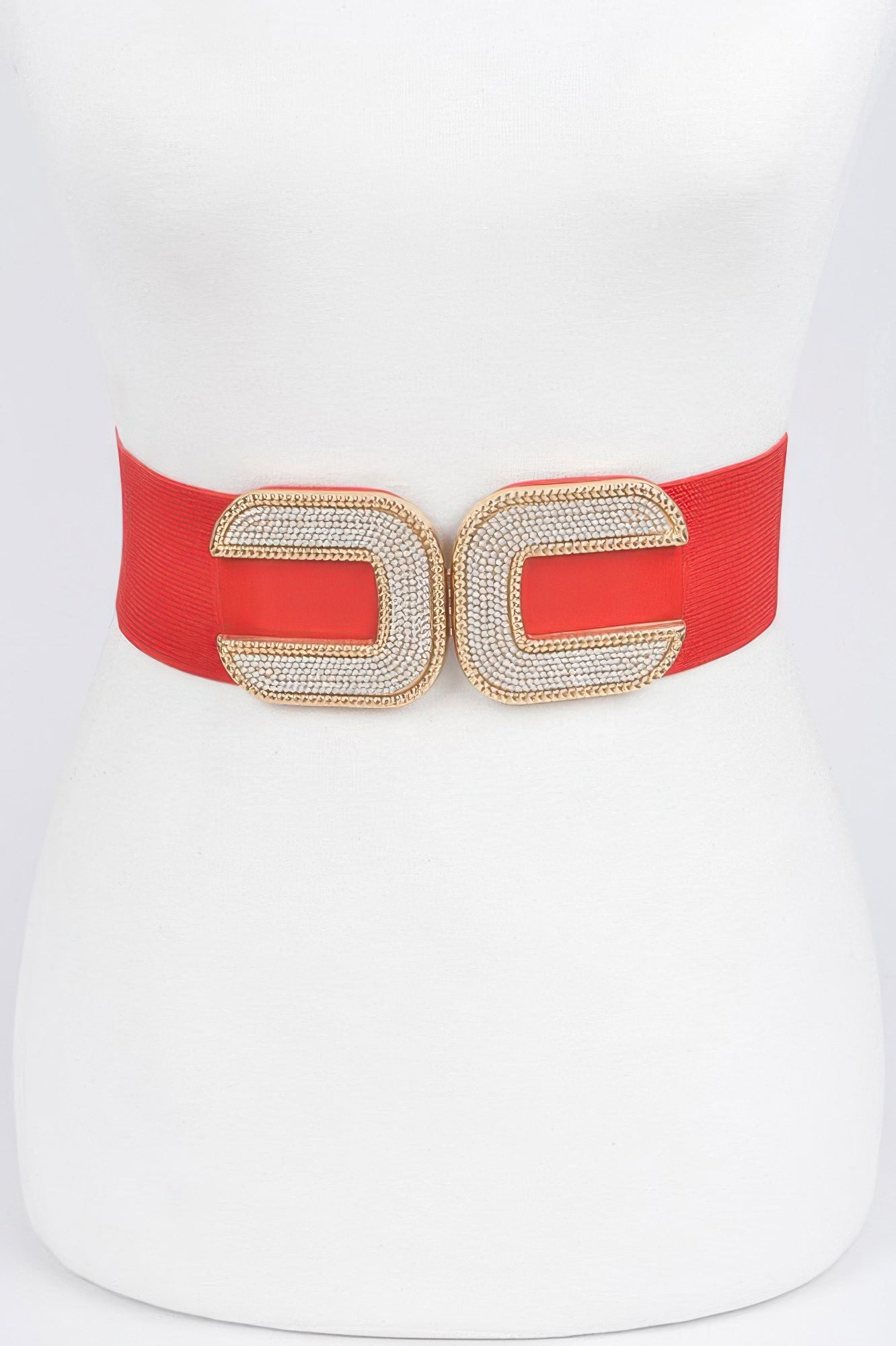  WOMEN'S BELT ASTOR Rhinestone Buckle Stretch BYMANYC ® New York  NYC Wholesale Boutique Inventory - No MOQ & Ready to Ship