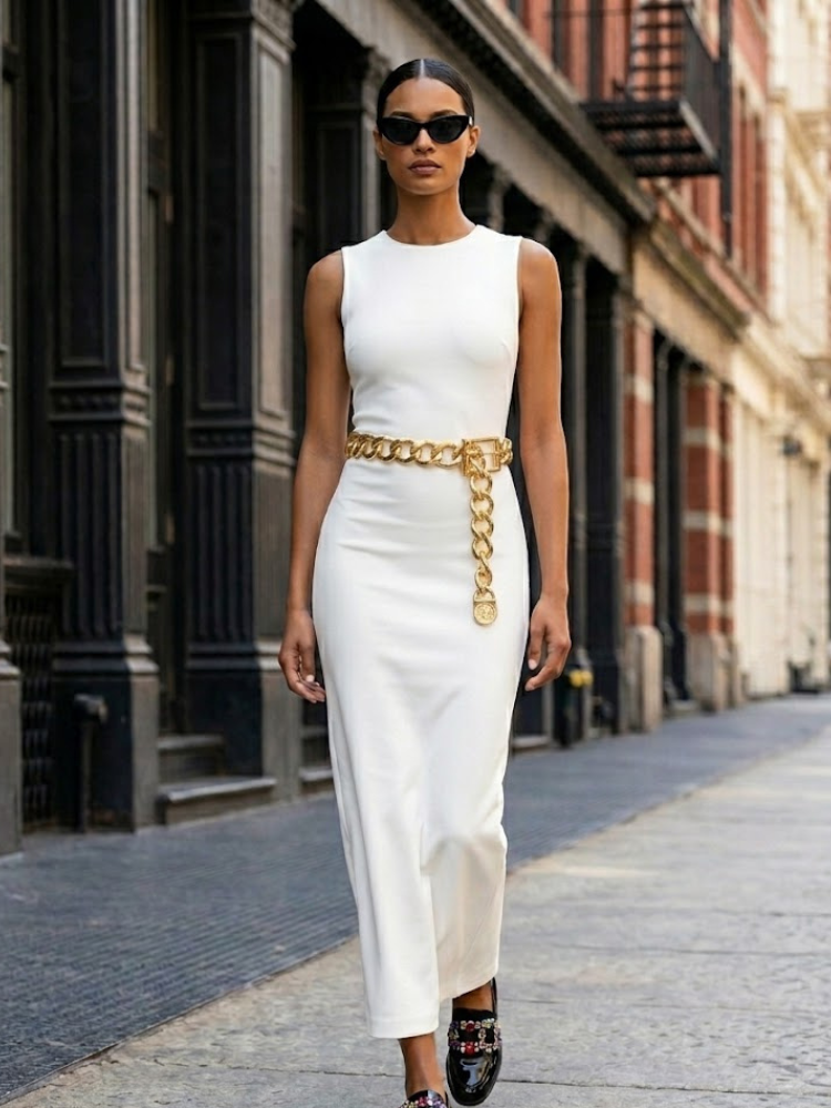  WOMEN'S BELT • BOWERY Fashion Chic Chain Link BYMANYC ® New York  NYC Wholesale Boutique Inventory - No MOQ & Ready to Ship