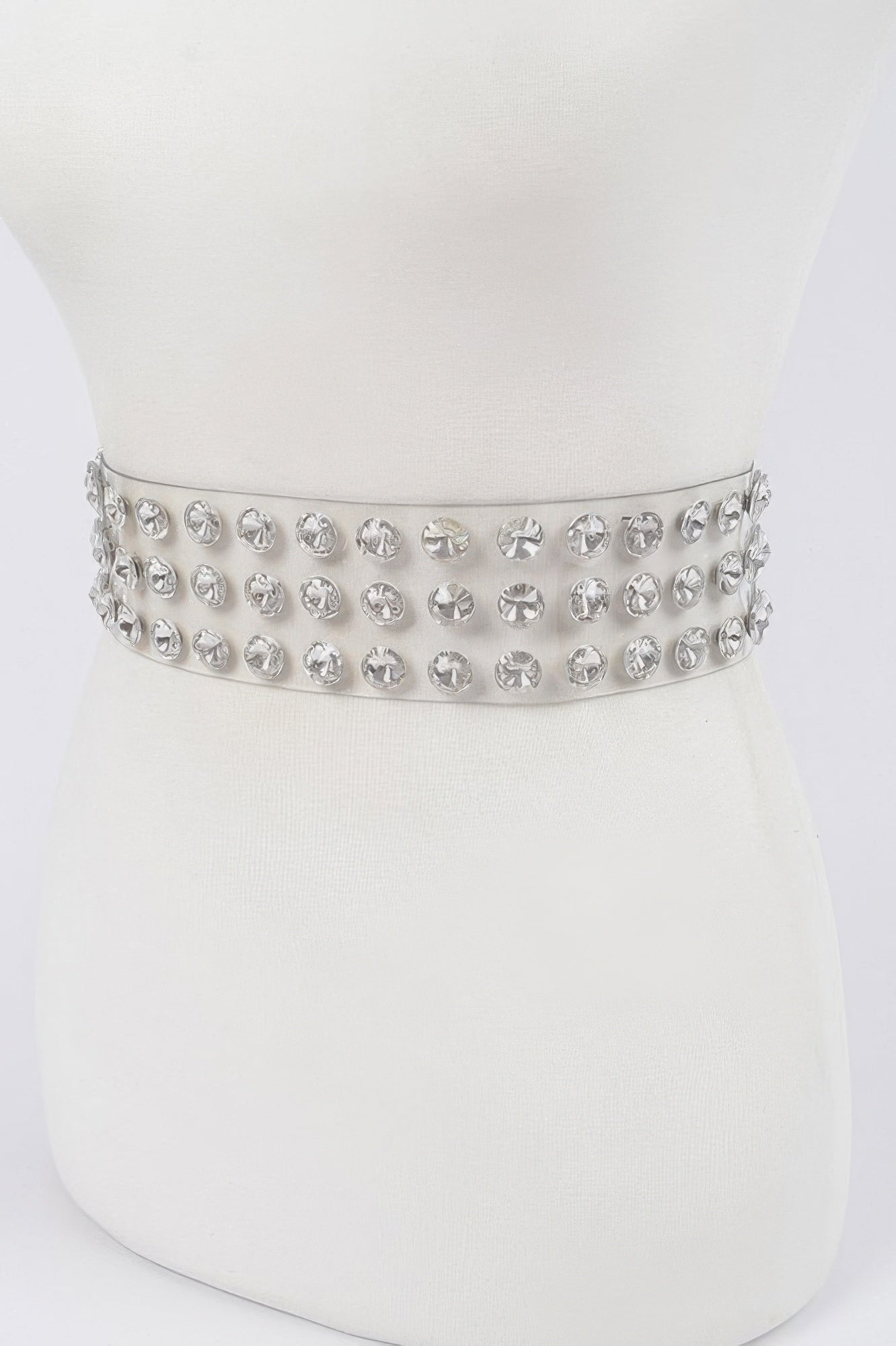  WOMEN'S BELT CHELSEA Clear Large Stone BYMANYC ® New York  NYC Wholesale Boutique Inventory - No MOQ & Ready to Ship