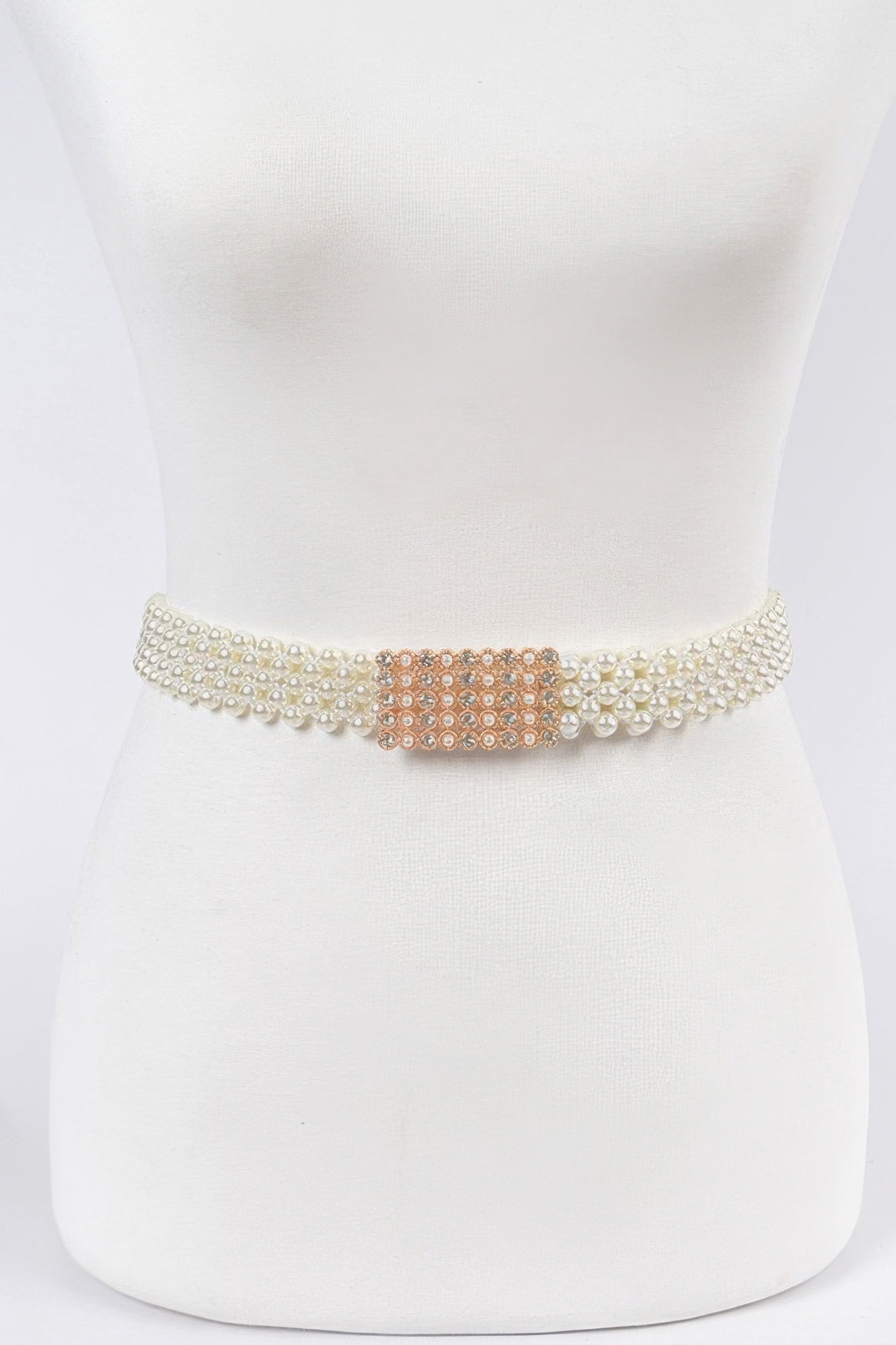 WOMEN'S BELT GRAMERCY Elastic Pearl New Collection BYMANYC ® New York - BYMANYC ® New York  