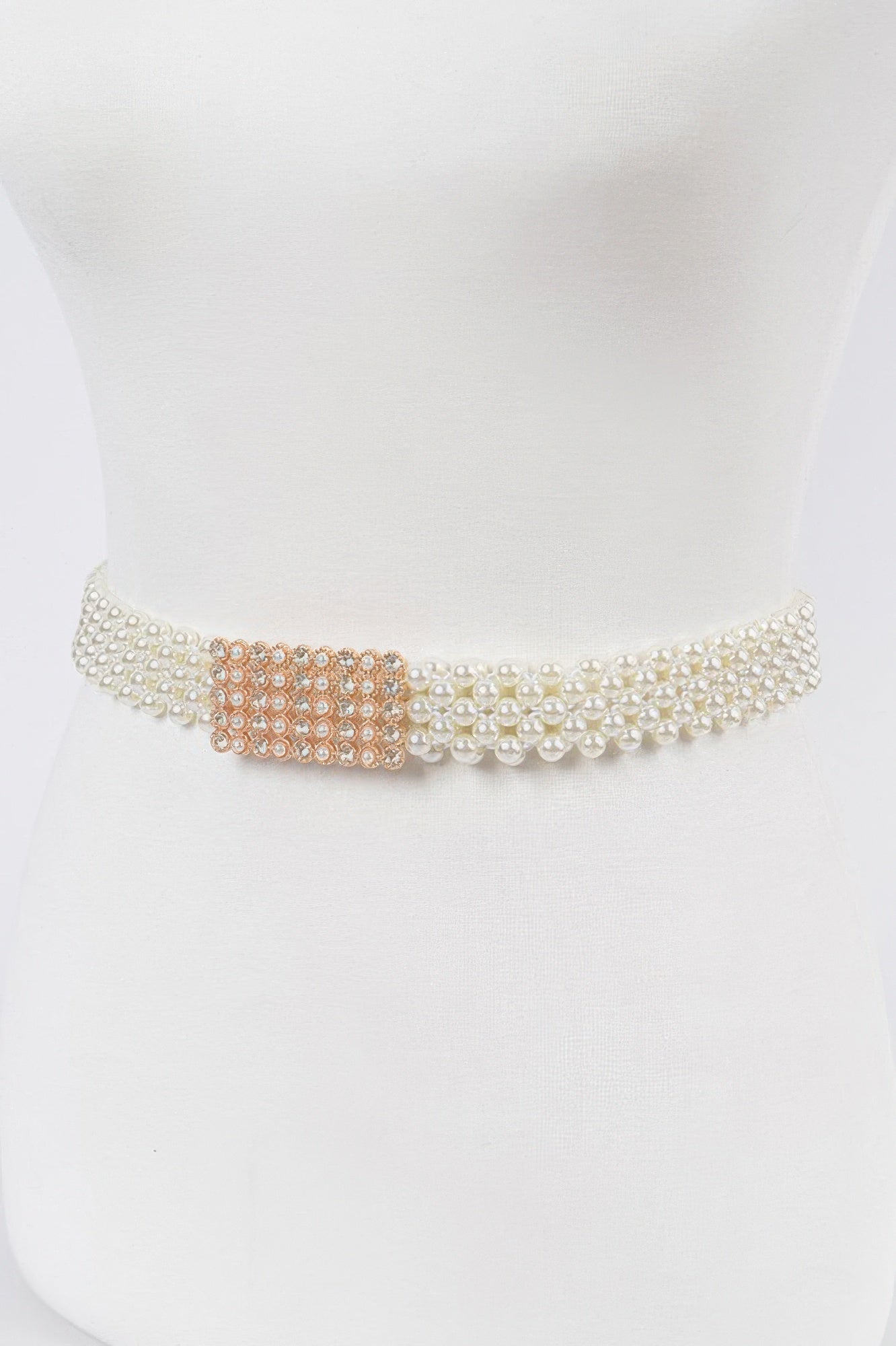 WOMEN'S BELT GRAMERCY Elastic Pearl New Collection BYMANYC ® New York - BYMANYC ® New York  