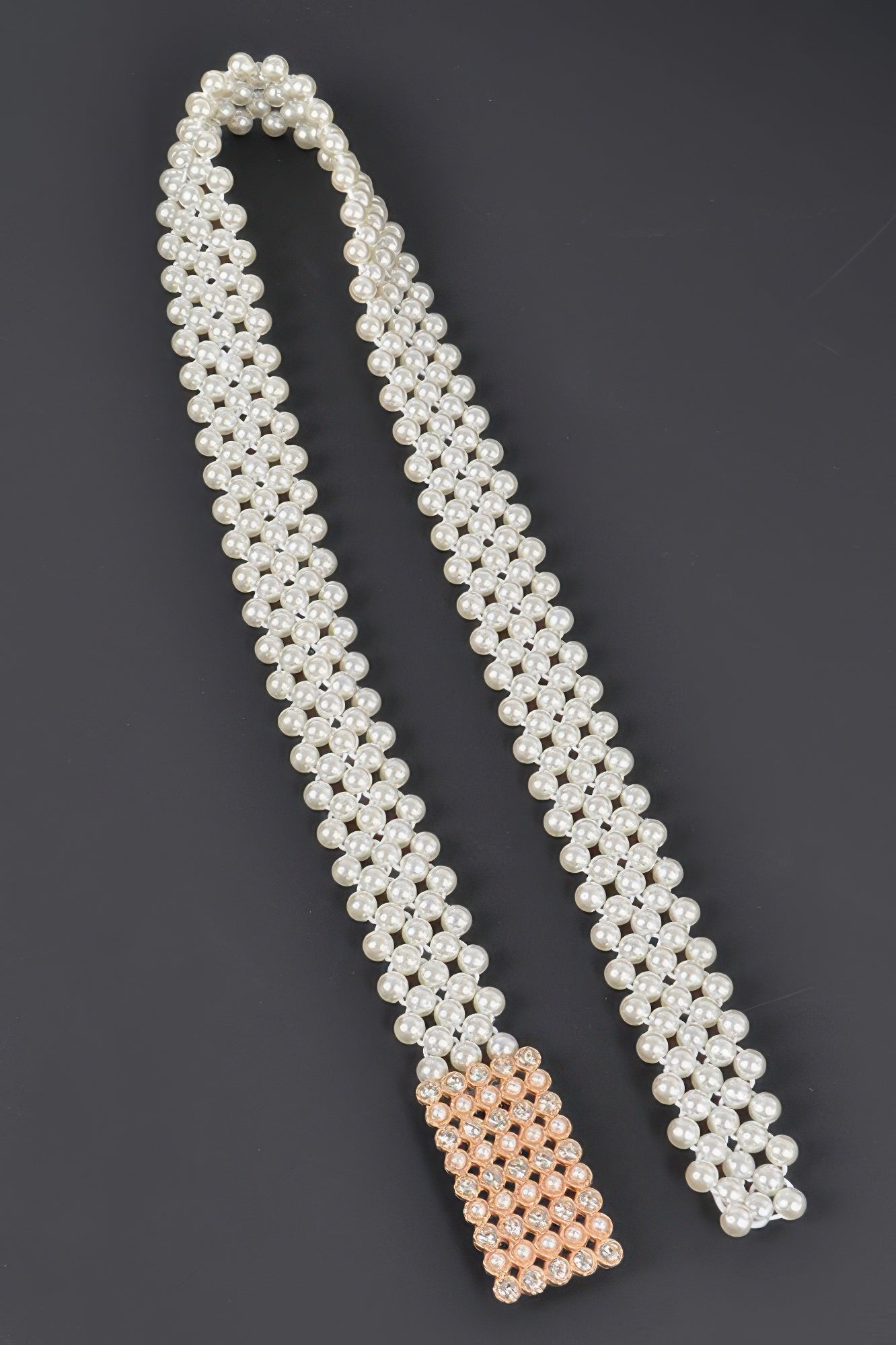 WOMEN'S BELT GRAMERCY Elastic Pearl New Collection BYMANYC ® New York - BYMANYC ® New York  