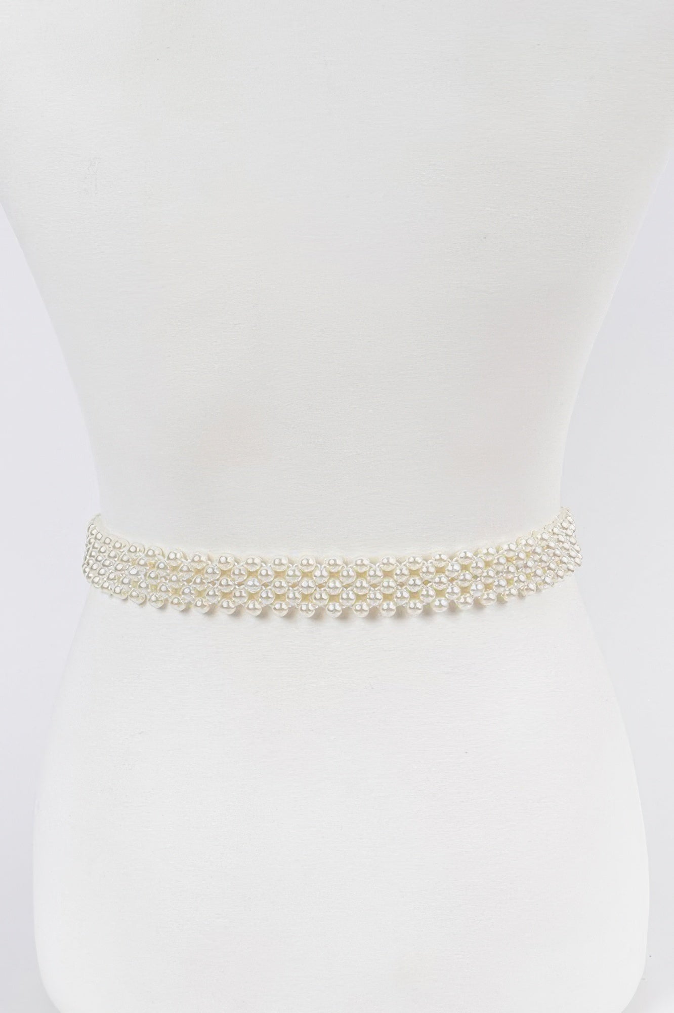 WOMEN'S BELT GRAMERCY Elastic Pearl New Collection BYMANYC ® New York - BYMANYC ® New York  