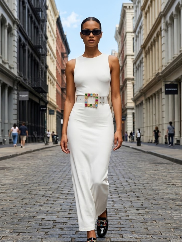  WOMEN'S BELT • MEATPACKING Fashion Chic Clear BYMANYC ® New York  NYC Wholesale Boutique Inventory - No MOQ & Ready to Ship
