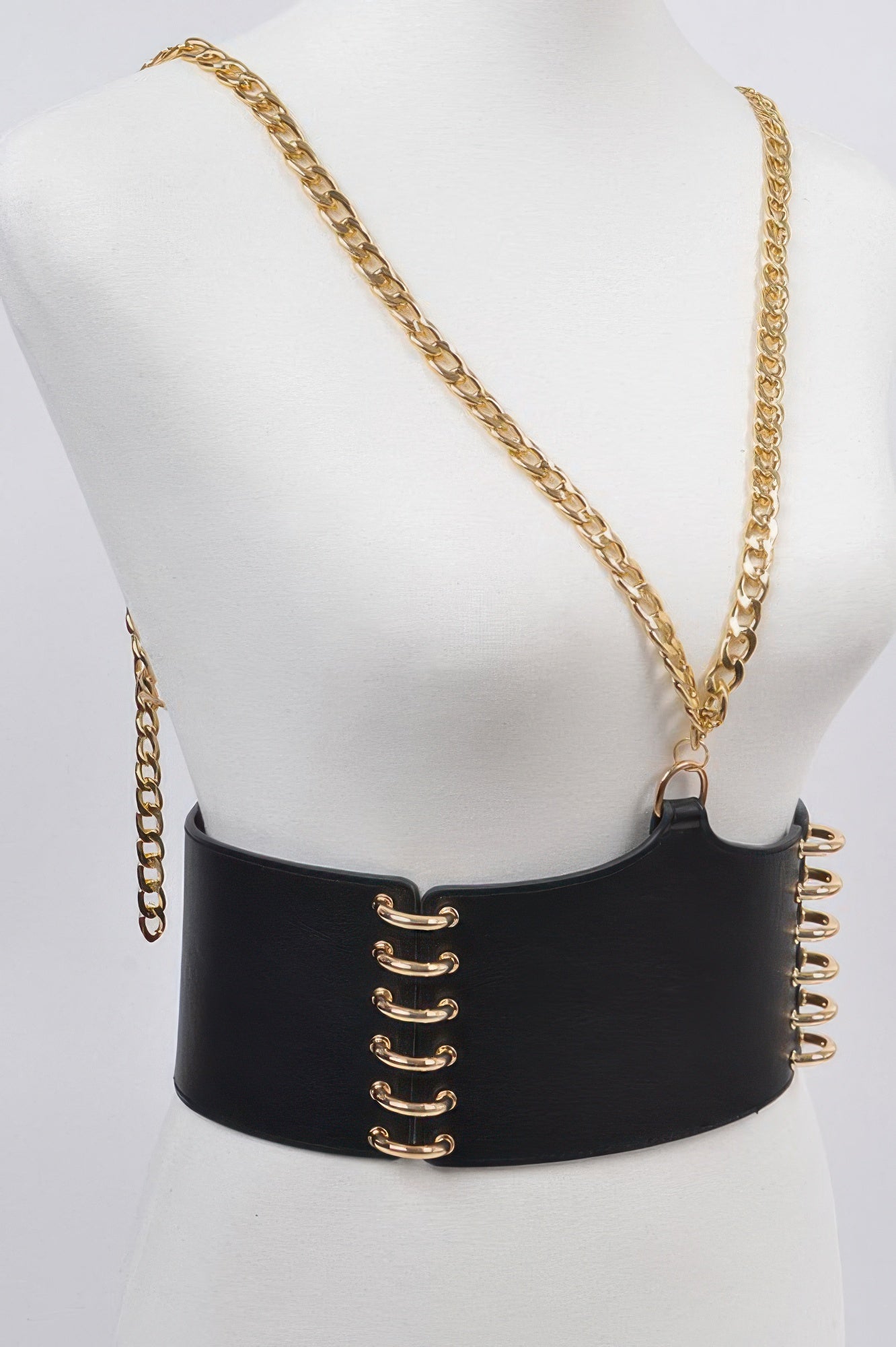  WOMEN'S BELT SOHO Wide Faux Leather Statement BYMANYC ® New York  NYC Wholesale Boutique Inventory - No MOQ & Ready to Ship