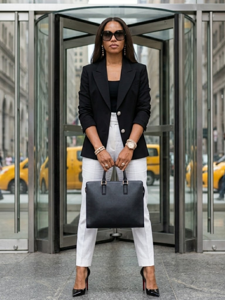  WOMEN'S BLAZER BROADWAY New Collection WALL STREET BYMANYC ® New York  NYC Wholesale Boutique Inventory - No MOQ & Ready to Ship
