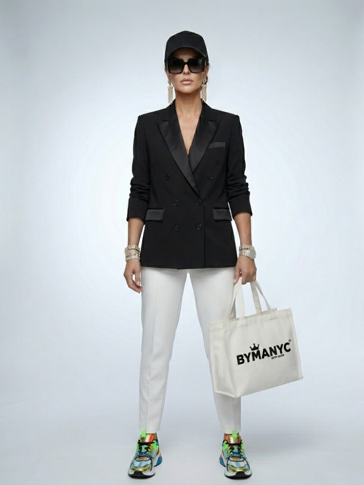  WOMEN'S BLAZER Black Tuxedo BOWERY - BYMANYC ® New York  NYC Wholesale Boutique Inventory - No MOQ & Ready to Ship