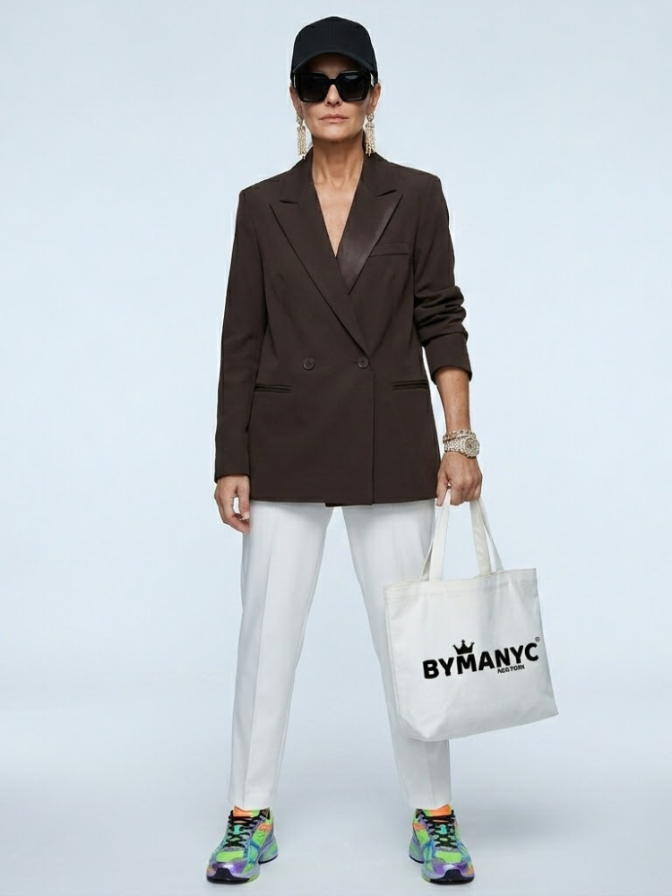 WOMEN'S BLAZER Brown Tweed HUDSON - BYMANYC ® New York  NYC Wholesale Boutique Inventory - No MOQ & Ready to Ship