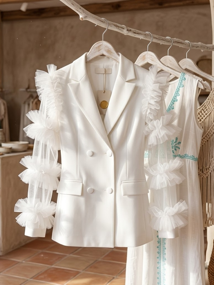  WOMEN'S BLAZER CALA LLONGA IBIZA Collection BYMANYC ® New York  NYC Wholesale Boutique Inventory - No MOQ & Ready to Ship