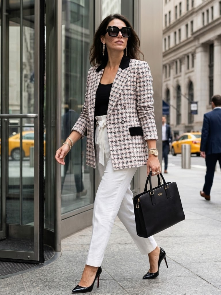  WOMEN'S BLAZER LEXINGTON New Collection WALL STREET BYMANYC ® New York  NYC Wholesale Boutique Inventory - No MOQ & Ready to Ship