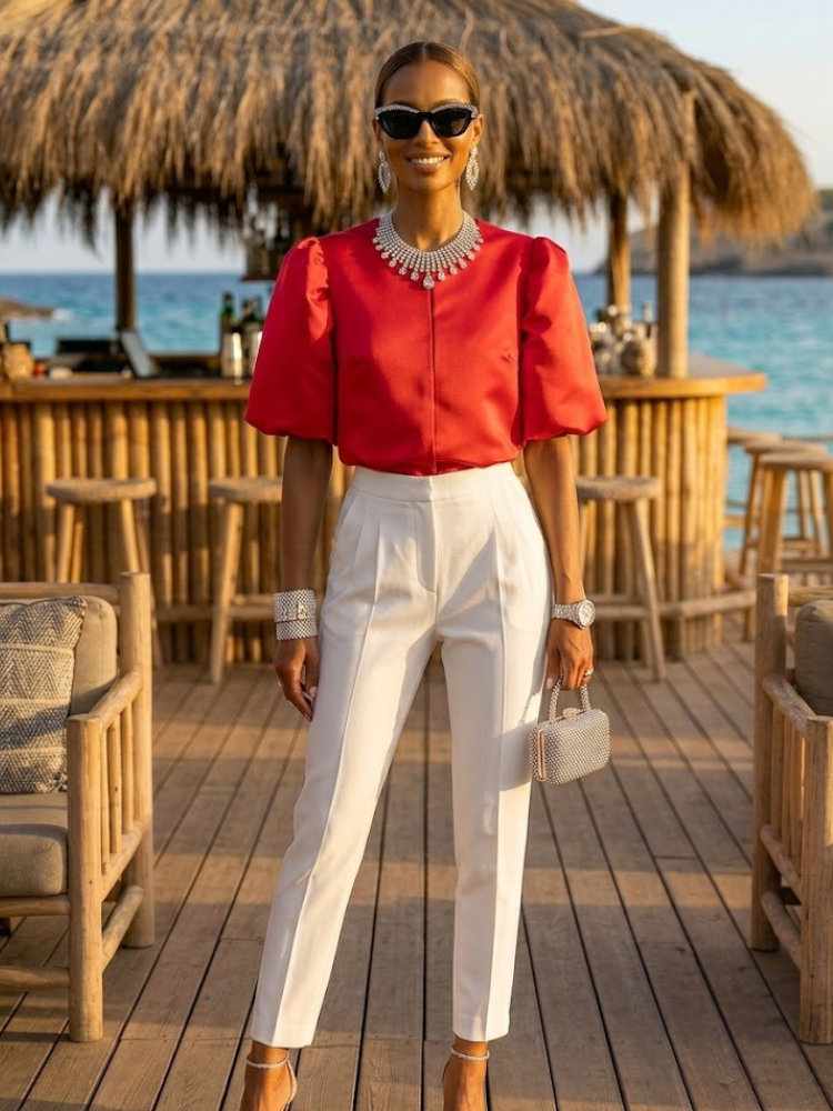 WOMEN'S BLOUSE ASTORIA New Collection IBIZA Summer – BYMANYC ® New York - BYMANYC ® New York  