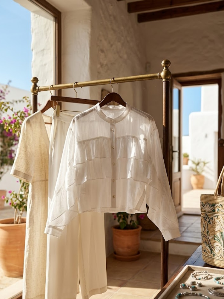 WOMEN'S BLOUSE CHELSEA New Collection IBIZA Summer – BYMANYC ® New York - BYMANYC ® New York  