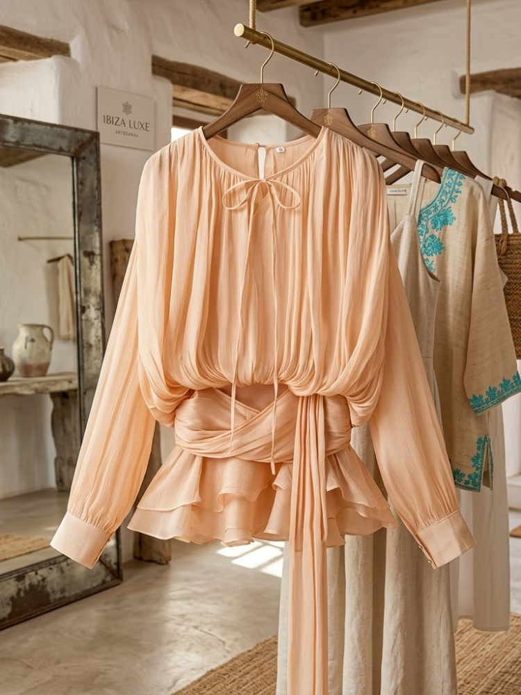  WOMEN'S BLOUSE SALADA Ibiza Collection BYMANYC ® New York  NYC Wholesale Boutique Inventory - No MOQ & Ready to Ship