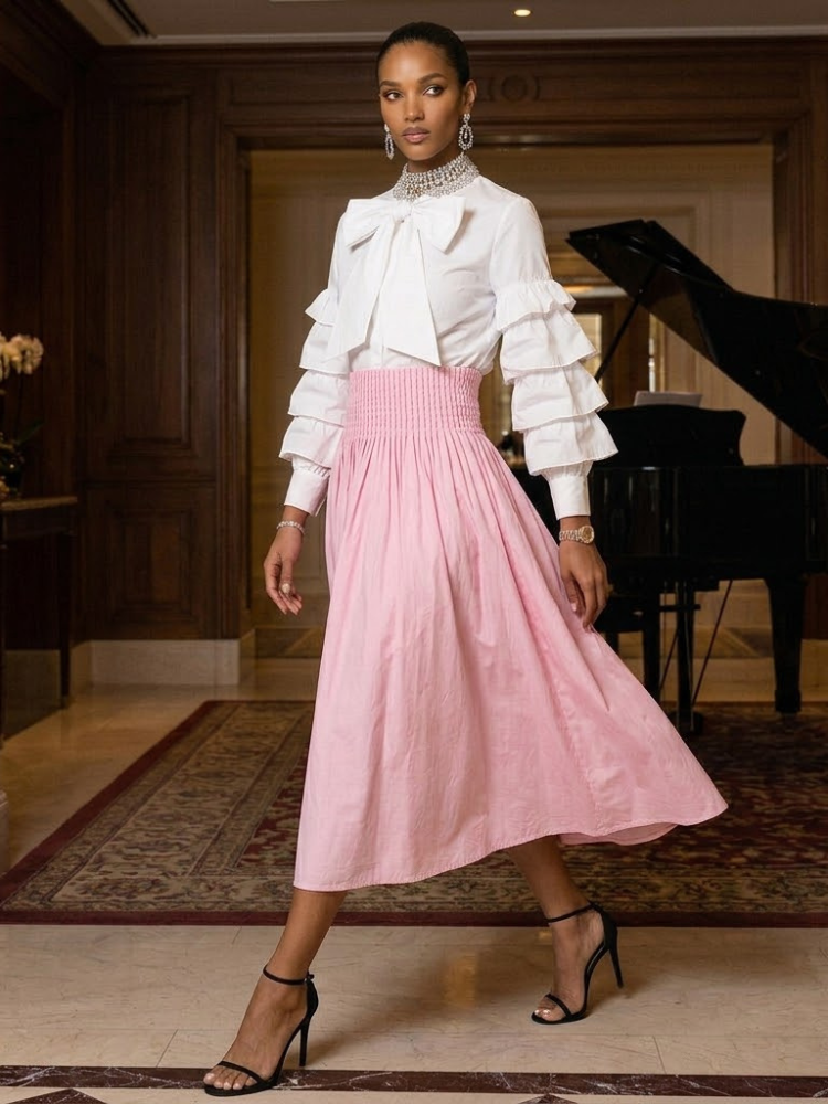  WOMEN'S ELEGANT SKIRT - New Collection PARIS LE MARAIS - CONCORDE - BYMANYC ® New York  NYC Wholesale Boutique Inventory - No MOQ & Ready to Ship