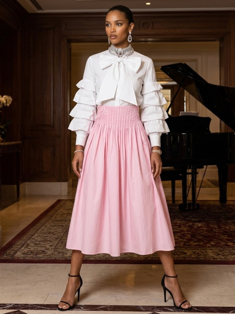  WOMEN'S ELEGANT SKIRT - New Collection PARIS LE MARAIS - CONCORDE - BYMANYC ® New York  NYC Wholesale Boutique Inventory - No MOQ & Ready to Ship