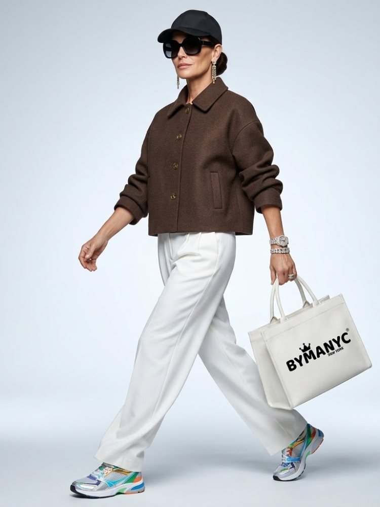  WOMEN'S JACKET Brown Wool MADISON - BYMANYC ® New York  NYC Wholesale Boutique Inventory - No MOQ & Ready to Ship