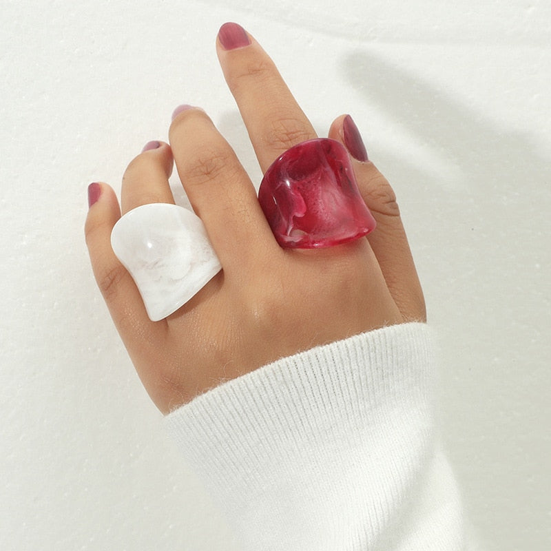  WOMEN'S RING • new collection CHELSEA Resin BYMANYC ® New York  NYC Wholesale Boutique Inventory - No MOQ & Ready to Ship