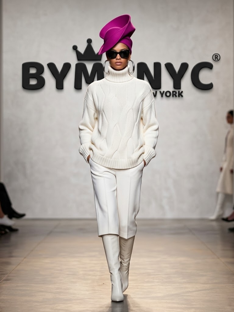 WOMEN'S KNITWEAR SWEATER NYC Eco-Friendly FASHION CHELSEA BYMANYC ® New York