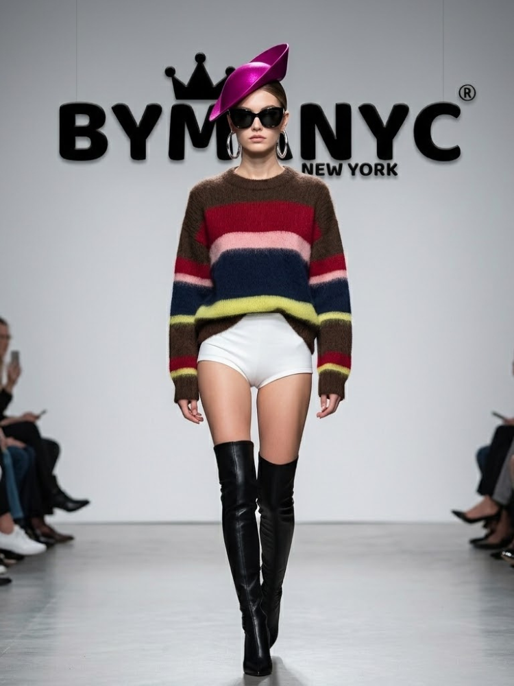 WOMEN'S KNITWEAR SWEATER NYC Eco-Friendly FASHION NOLITA BYMANYC ® New York