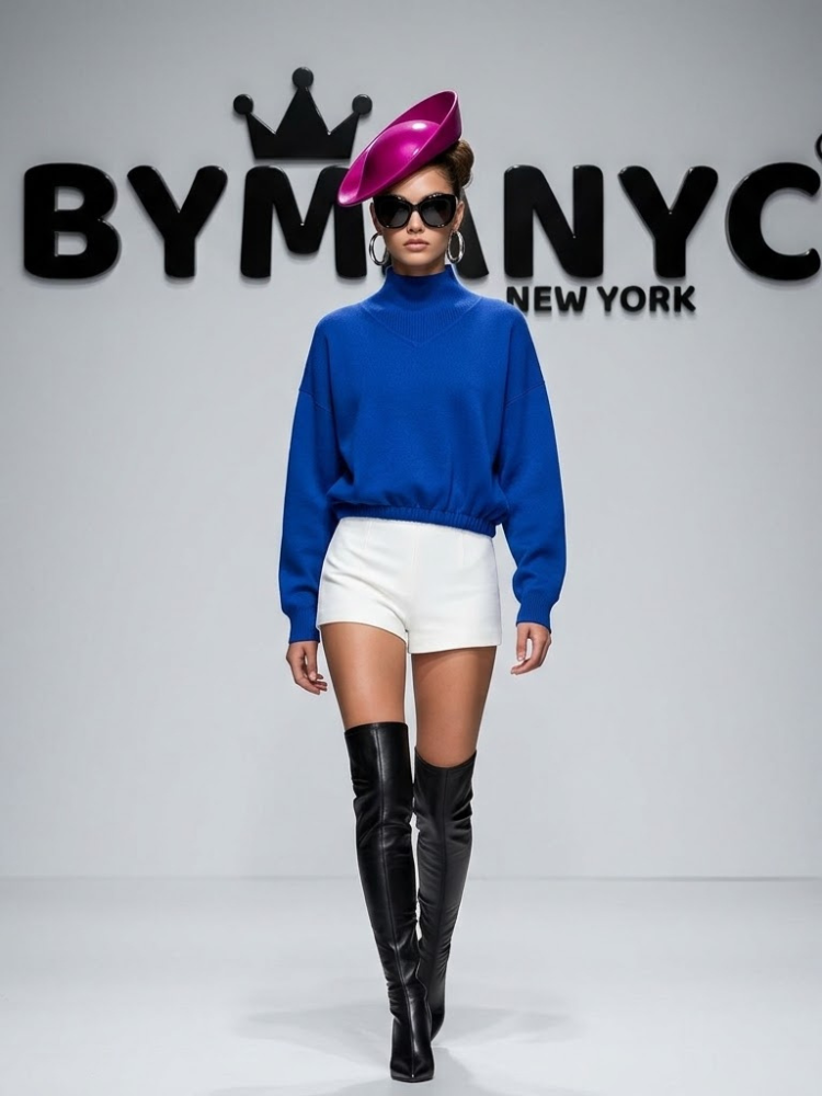 WOMEN'S KNITWEAR SWEATER NYC Eco-Friendly FASHION PRATT BYMANYC ® New York