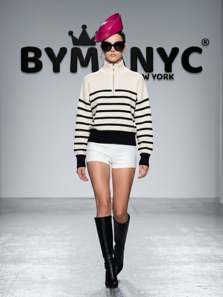 WOMEN'S KNITWEAR SWEATER NYC Eco-Friendly FASHION TRIBORO BYMANYC ® New York