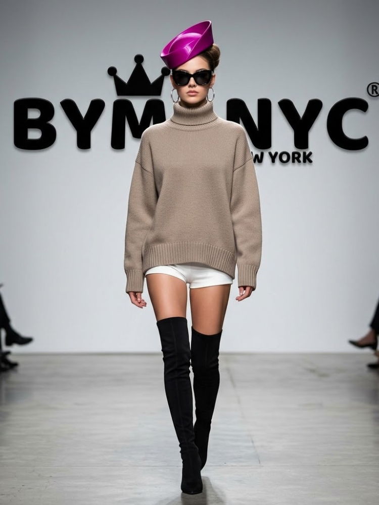 WOMEN'S KNITWEAR SWEATER NYC Eco-Friendly FASHION HUDSON YARDS BYMANYC ® New York
