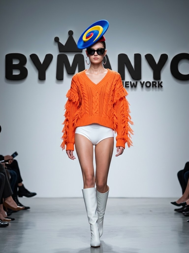 WOMEN'S KNITWEAR SWEATER NYC Eco-Friendly FASHION MUSEUM MILE BYMANYC ® New York