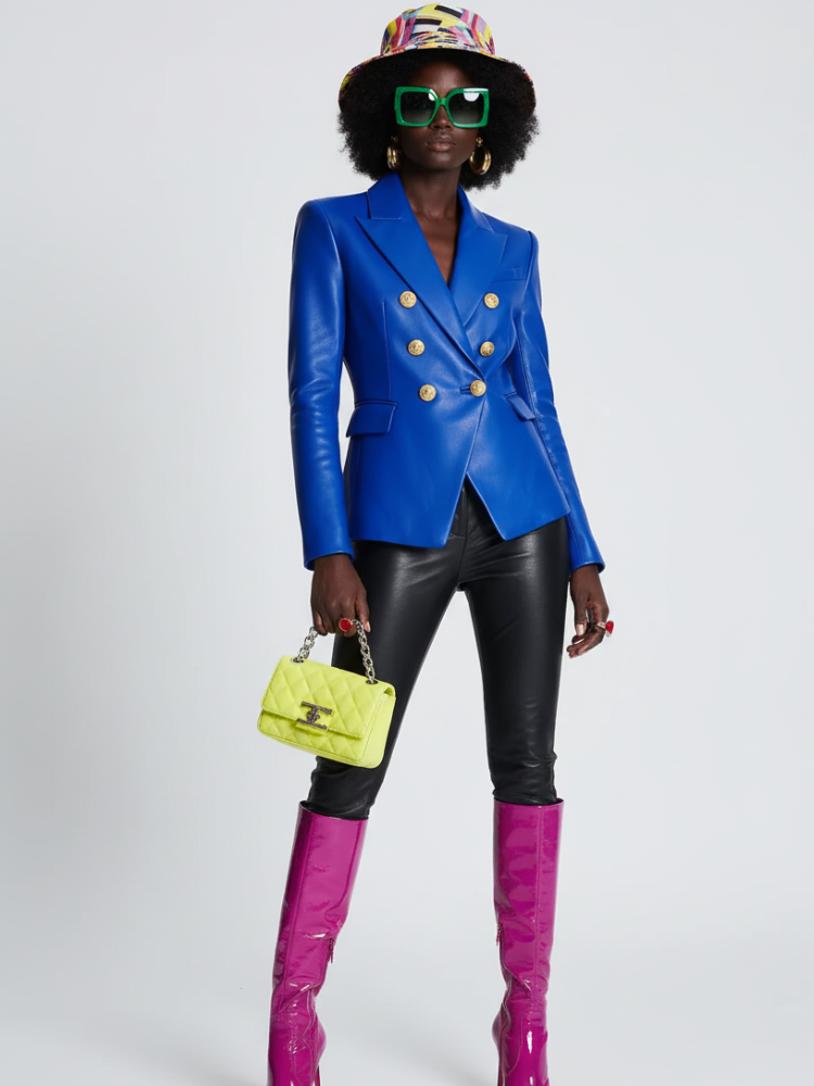  Wall Street Vegan Executive Leather Blazer Jacket BYMANYC ® New York  NYC Wholesale Boutique Inventory - No MOQ & Ready to Ship