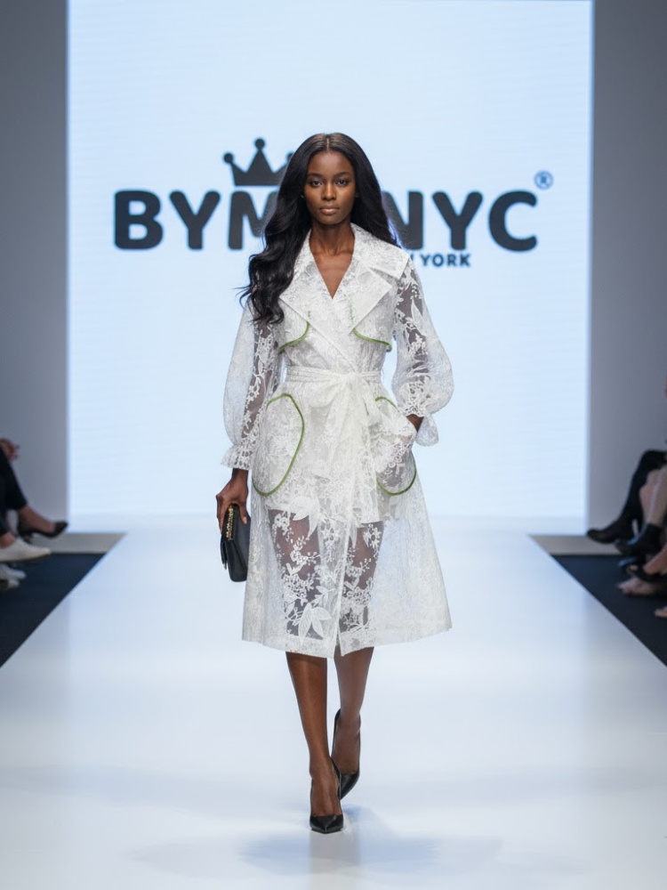 White Lace Coat Dress HUDSON YARDS: Prêt-à-Porter Line BYMANYC ® New York - BYMANYC ® New York  