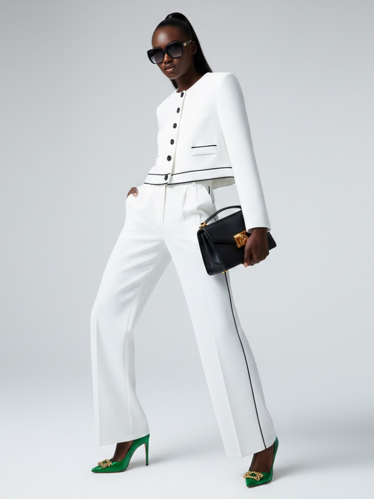  White MADISON Suit Jacket & Pants Prêt-à-Porter BYMANYC ® New York  NYC Wholesale Boutique Inventory - No MOQ & Ready to Ship