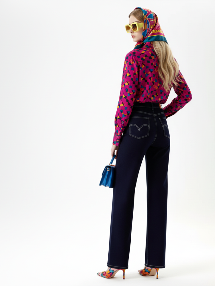 Wide-Leg Cropped Jeans, Fifth Avenue | Women - BYMANYC ® New York - BYMANYC ® New York  