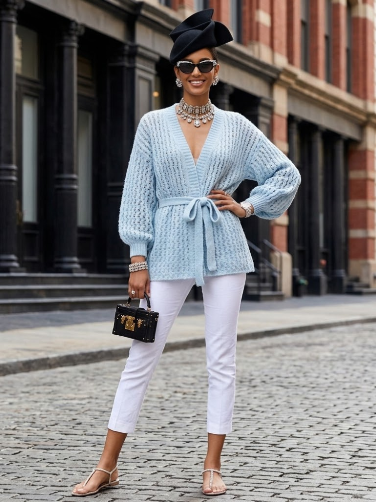  Woman's Cardigan GRAMERCY New Collection FASHION CHIC - BYMANYC ® New York  NYC Wholesale Boutique Inventory - No MOQ & Ready to Ship