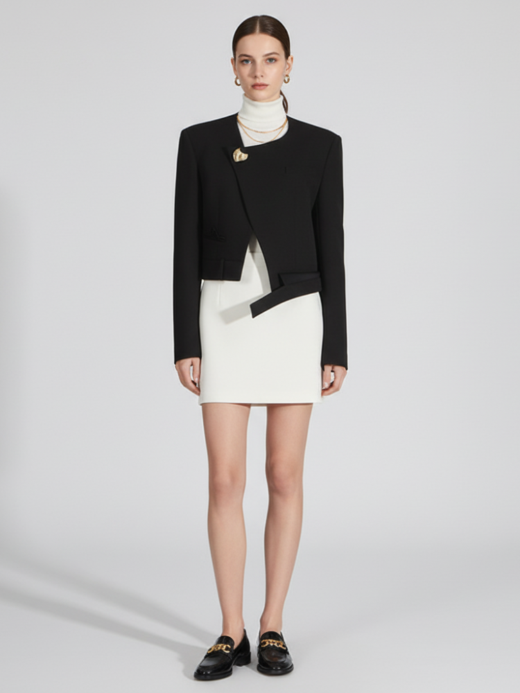  Women's Asymmetric Blazer CHELSEA ECO FASHION BYMANYC ® New York  NYC Wholesale Boutique Inventory - No MOQ & Ready to Ship