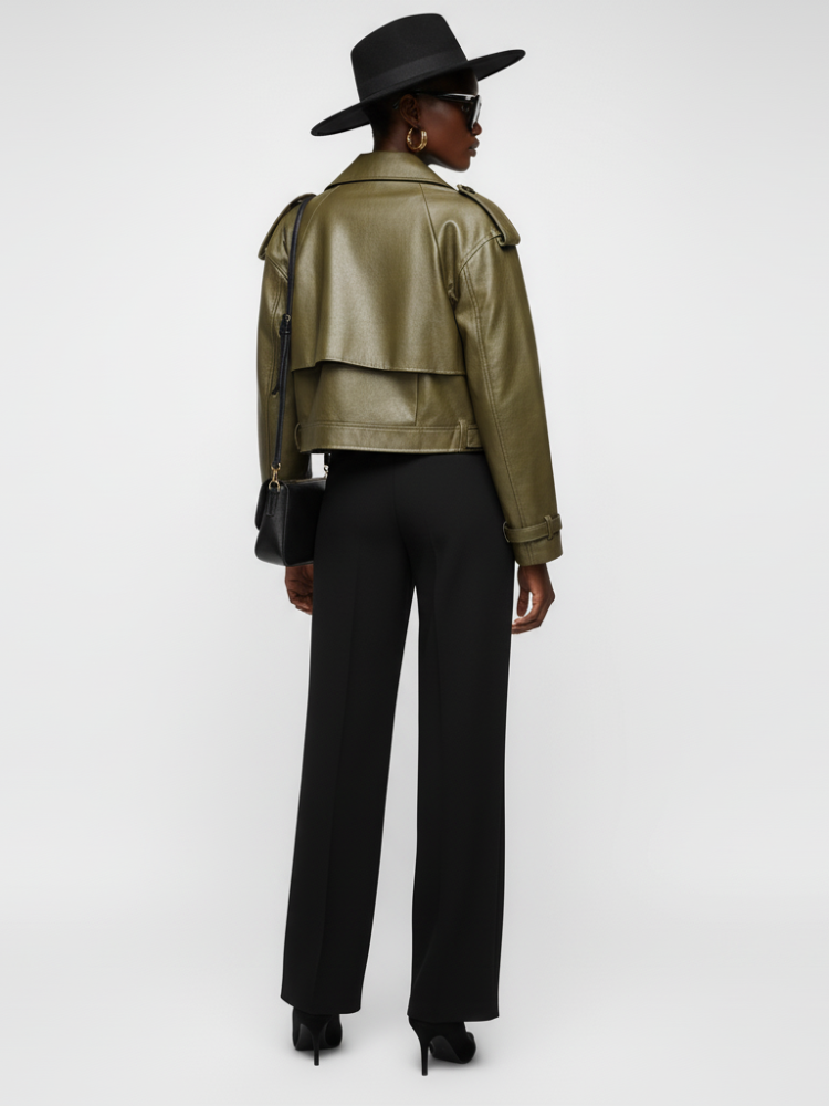 Women's Biker Jacket GREENWICH VILLAGE ECO FASHION BYMANYC ® New York - BYMANYC ® New York  