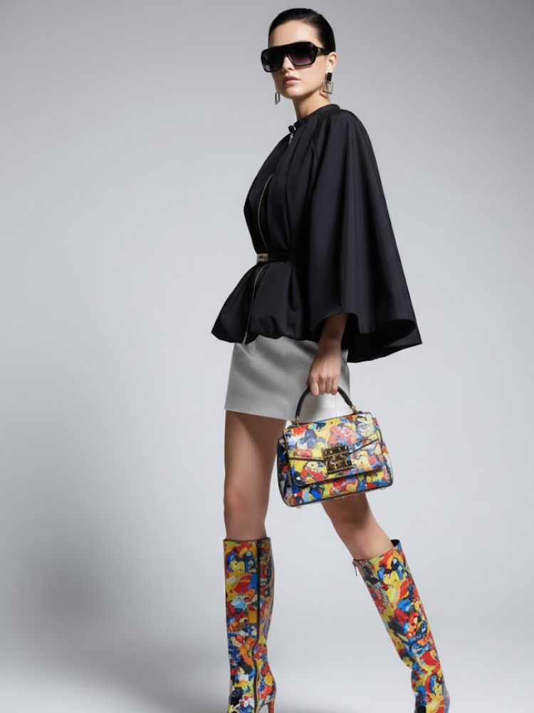 Women's Cape Bubble Jacket DUMBO New Collection Couture in Manhattan BYMANYC ® New York - BYMANYC ® New York  