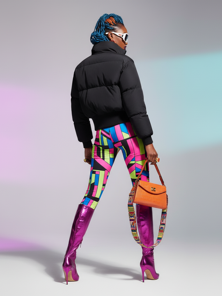 Women's Cropped Puffer Jacket HARLEM ECO FASHION BYMANYC ® New York - BYMANYC ® New York  