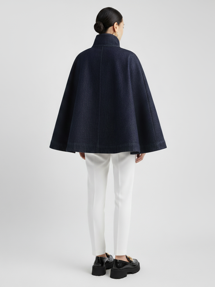 Women's Denim Cape Jacket SOHO COUTURE BYMANYC ® New York - BYMANYC ® New York  