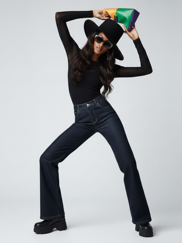 Women's Denim Trousers HUDSON YARDS NYFW New Colecction BYMANYC ® New York - BYMANYC ® New York  