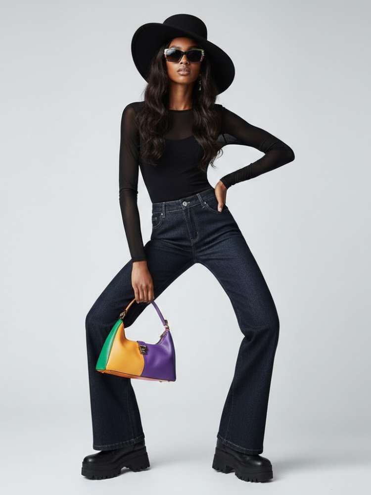 Women's Denim Trousers HUDSON YARDS NYFW New Colecction BYMANYC ® New York - BYMANYC ® New York  