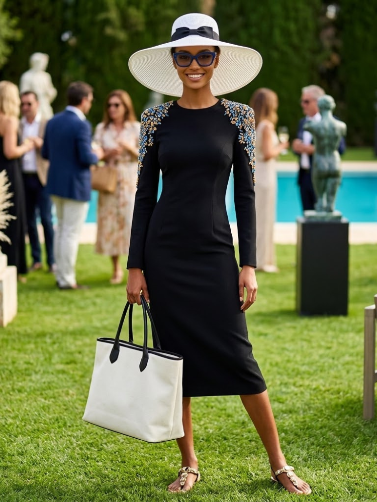  Women's Dress Elegant Black NOHO New Collection THE HAMPTONS BYMANYC ® New York  NYC Wholesale Boutique Inventory - No MOQ & Ready to Ship