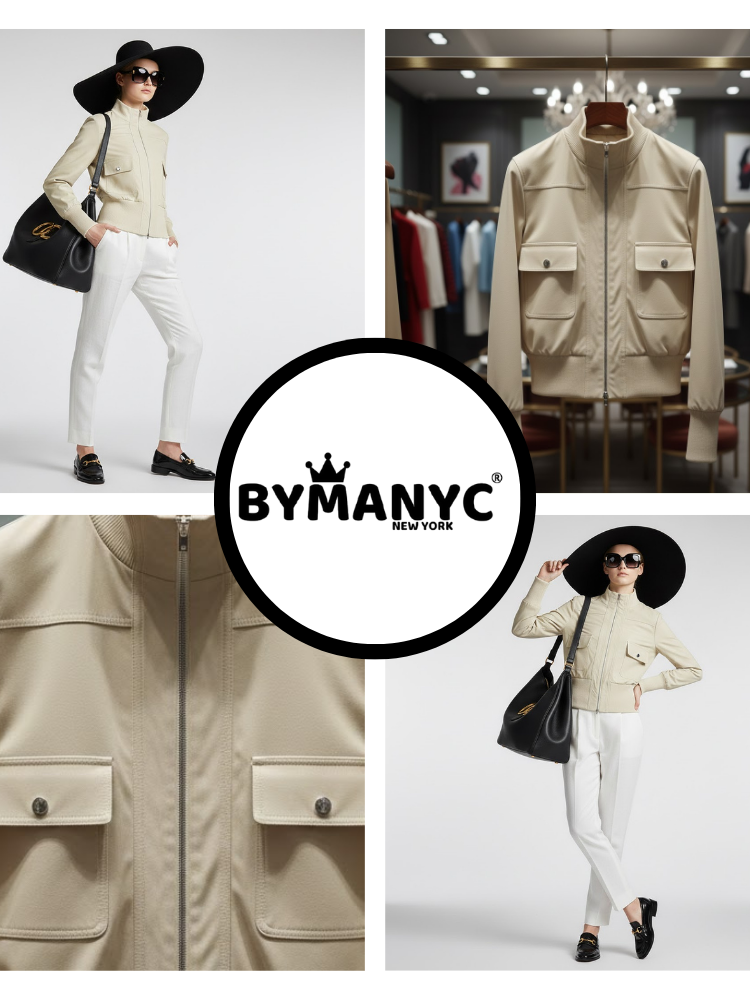 Women's Eco Jacket BROOKLYN NY CITY Collection BYMANYC ® New York - BYMANYC ® New York  