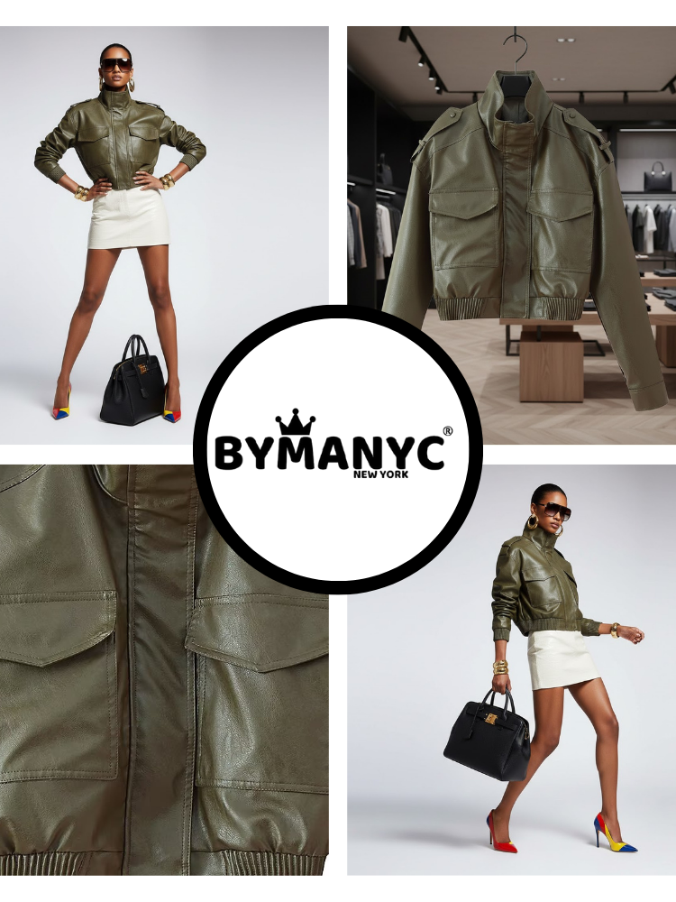  Women's Eco Jacket COLUMBUS NYFW New Collection BYMANYC ® New York  NYC Wholesale Boutique Inventory - No MOQ & Ready to Ship