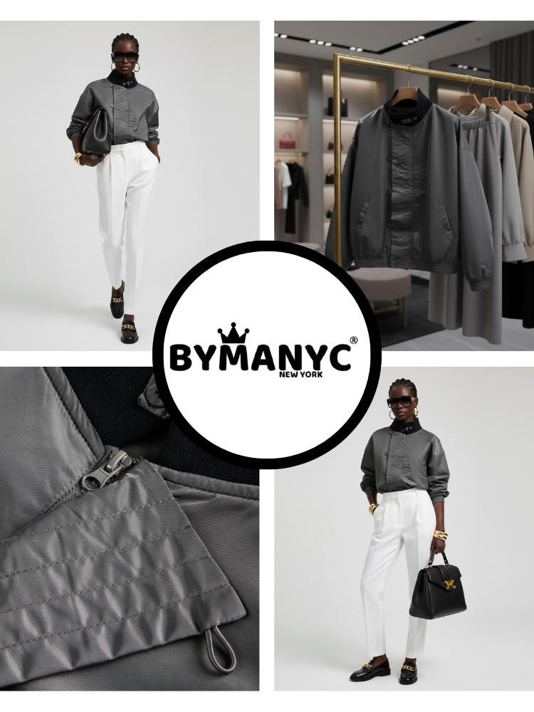  Women's Eco Jacket FINANCIAL NY CITY Collection BYMANYC ® New York  NYC Wholesale Boutique Inventory - No MOQ & Ready to Ship