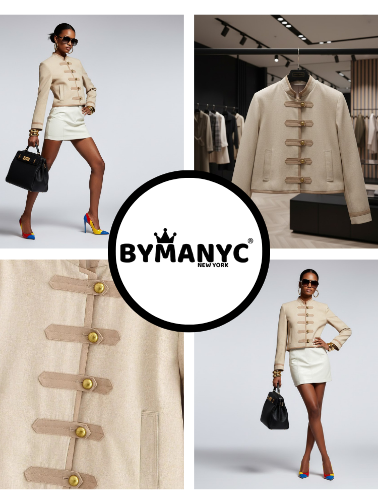  Women's Eco Jacket GRAND CENTRAL NYFW New Collection BYMANYC ® New York  NYC Wholesale Boutique Inventory - No MOQ & Ready to Ship