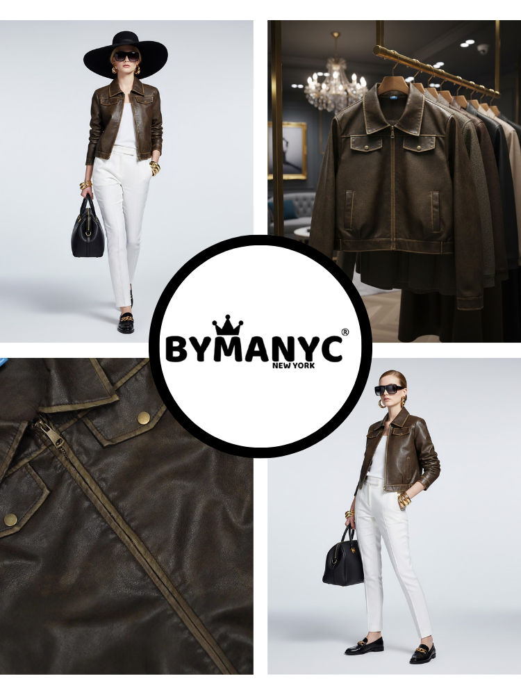  Women's Eco Jacket LITTLE ITALY NY CITY Collection BYMANYC ® New York  NYC Wholesale Boutique Inventory - No MOQ & Ready to Ship