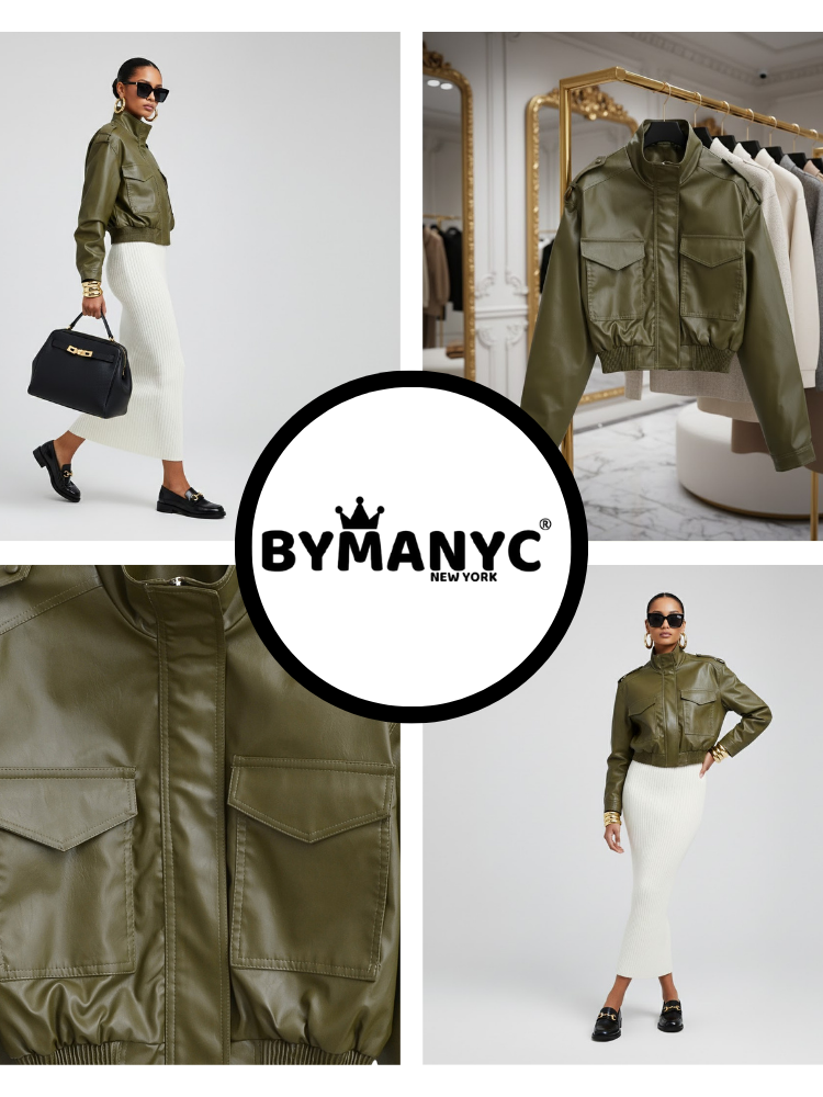 Women's Eco Jacket MANHATTAN BR NYFW New Collection BYMANYC ® New York  NYC Wholesale Boutique Inventory - No MOQ & Ready to Ship