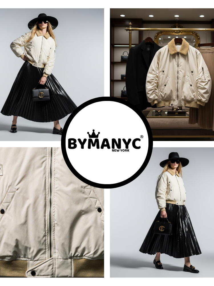 Women's Eco Jacket RED HOOK NY CITY Collection BYMANYC ® New York - BYMANYC ® New York  