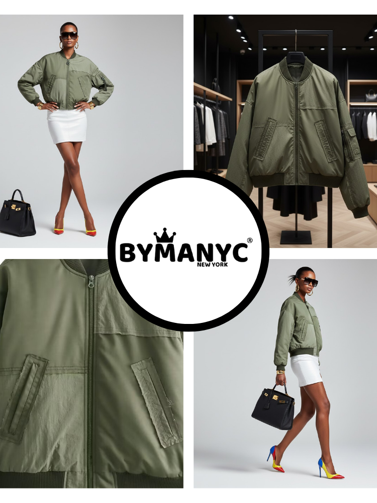 Women's Eco Jacket ROOSEVELT NYFW New Collection BYMANYC ® New York  NYC Wholesale Boutique Inventory - No MOQ & Ready to Ship