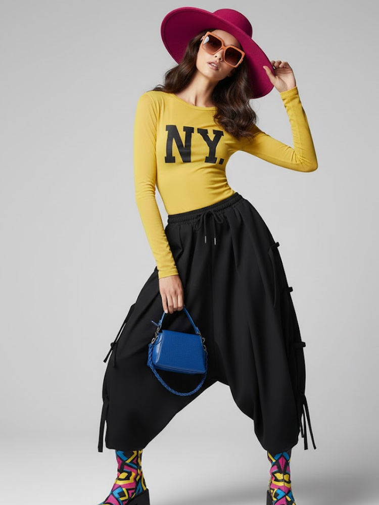Women's Extra Wide Trousers FLATIRON NYFW New Colecction BYMANYC ® New York - BYMANYC ® New York  
