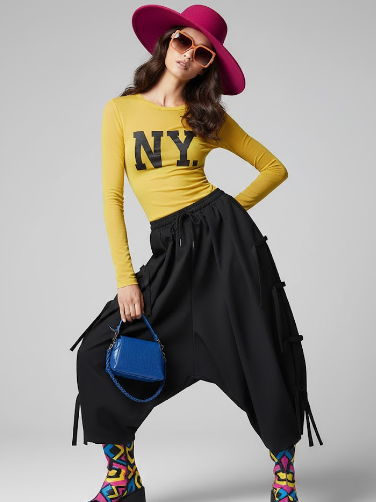 Women's Extra Wide Trousers FLATIRON NYFW New Colecction BYMANYC ® New York - BYMANYC ® New York  